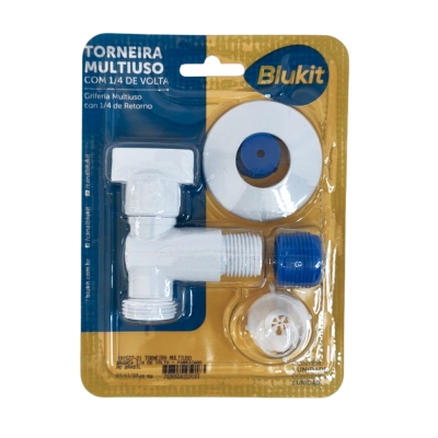 Torneira Multiuso Branca 1/4 Volta Blukit