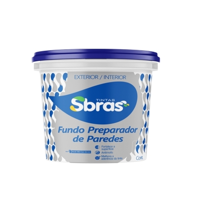 Fundo Preparador Parede 3,0lt Sbras