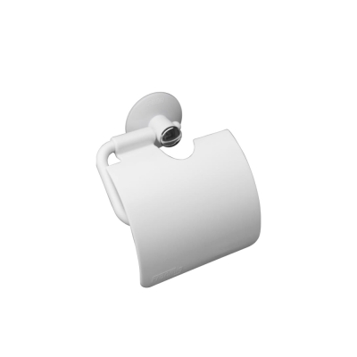 Suporte Papel Higienico Parede Plastico Branco Franmig
