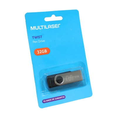 Pen Drive Twist 32gb Preto Multilaser