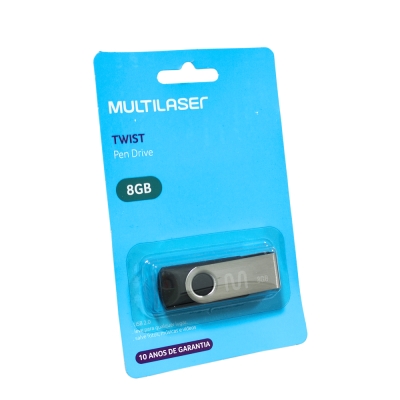 Pen Drive Twist 8gb Preto Multilaser