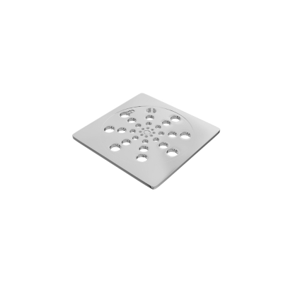 Grelha Quadrada Rotativa 10cm Cromada Estrela