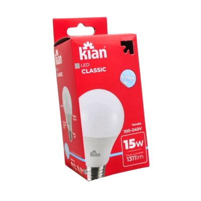 Lampada Led 15w A60 6500k Kian