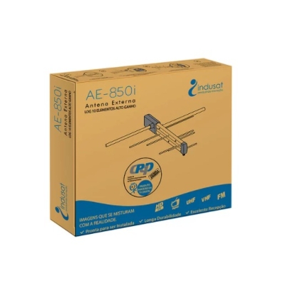 Antena Externa 10 Elementos C/Kit Completo (Ae-850i) Indusat