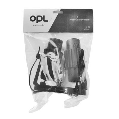 Spot Giratorio 2 Lamp Preto Opl