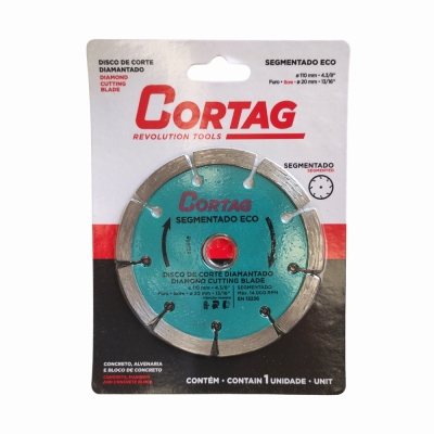 Disco Corte Diamantado Segmentado 110mm Eco Cortag