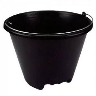 Balde Plastico 12Lt Preto Poli X