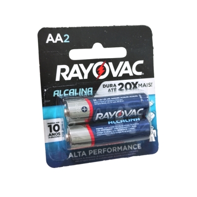 Pilha Alcalina Aa 2und Rayovac