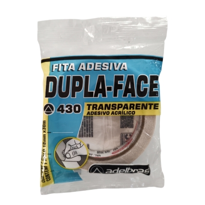 Fita Dupla Face Papel 18mm X 30mt Transparente (430) Adelbras