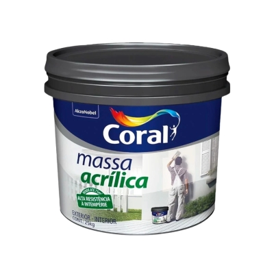 Massa Acrilica Balde 25kg Coral