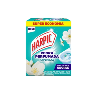 Pastilha Sanitario 20gr Floral Delicado Harpic Plus