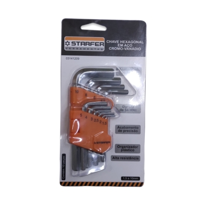 Chave Allen Jg 10 Pçs Starfer