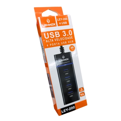 Hub 4 Portas Usb 3.0 (Ley-200) Lehmox