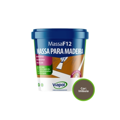 Massa Madeira 400gr F-12 Imbuia Viapol