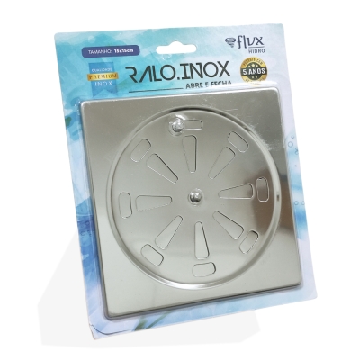 Grelha Inox Quadrada Rotativa 15cm Flvx Hidro