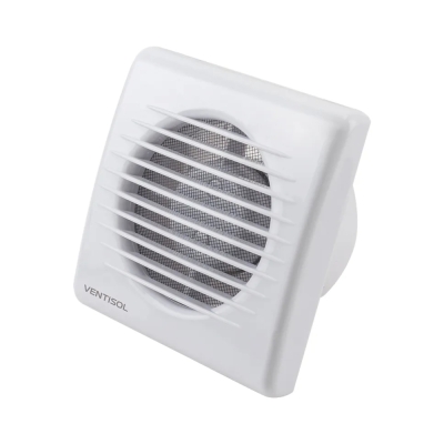 Exaustor Banheiro Quadrado 100mm Premium Bivolt Branco Ventisol