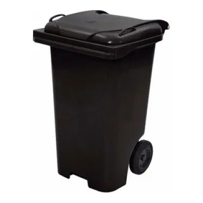 Container Lixo c/ Rodas 240lt Preto Jsn