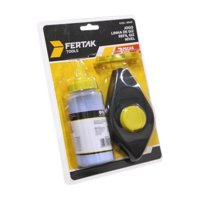 Linha Giz P/Drywall Azul 15mt Fertak Tools