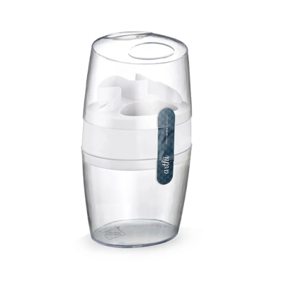 Porta Escova Dental C/Tampa Cristal Arthi