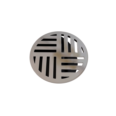 Grelha Fecho Automatico Redonda 10cm Cromada Estrela