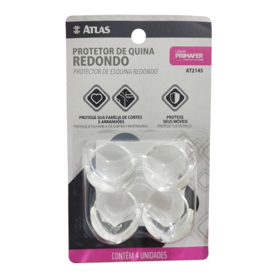 Protetor Quinas/Cantos Mesa 4pcs Redondo Atlas