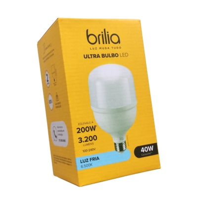 Lampada Led Alta Potencia 40w 6500k Brilia