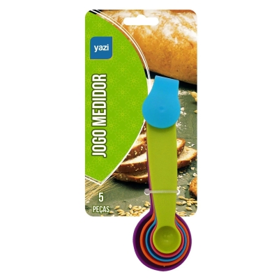 Colher Medidora Kit 5pçs Colorido Yazi
